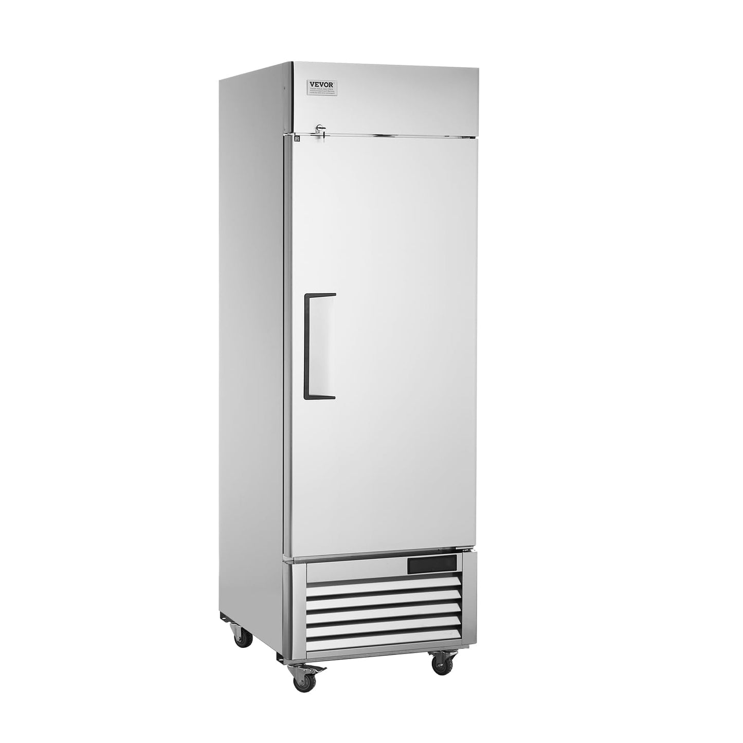 VEVOR Commercial Refrigerator 44.21 Cu.ft, Reach In 54.4 W Upright Refrigerator 2 Doors, Auto-Defrost Stainless Steel Reach-in R