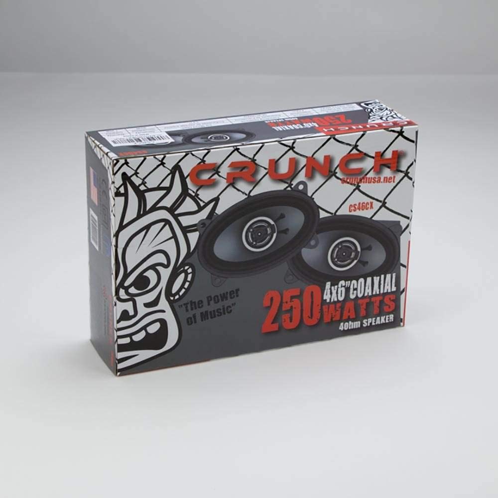 Crunch Cs46Cx Cs Series Speakers (4 X 6, Coaxial, 250 Watts Max)