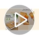 Bamboo Bed Tray Table with Foldable Legs, Breakfast Tray for Sofa, Bed, Eating, Working, Used As Laptop Desk Snack Tray by...