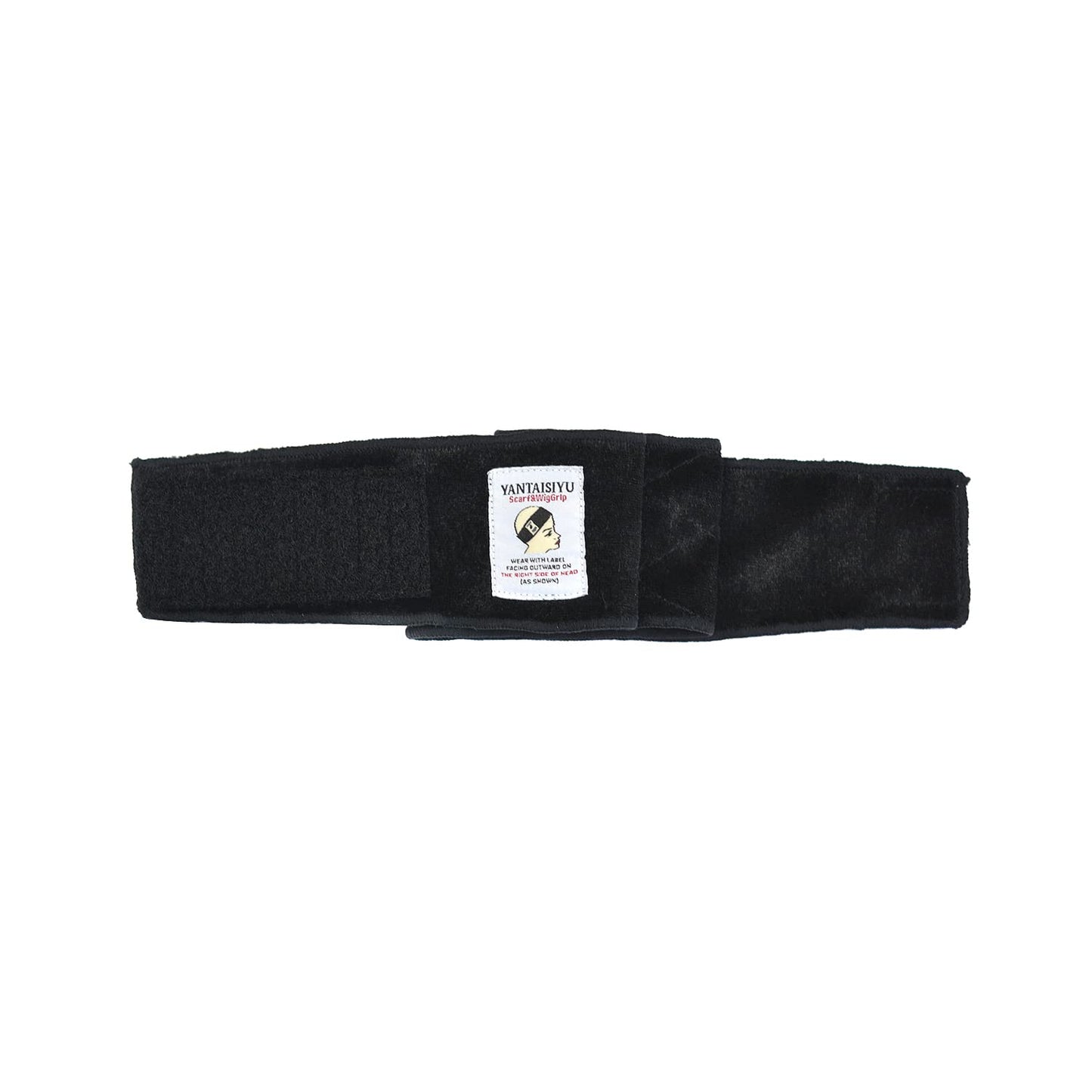YANTAISIYU Wig Grip Band for Women Adjustable Non-Slip Wigs Scarf Grip Headband for Keeping Wig in Place (Black)