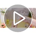 Potchen 65 Pcs Mimosa Bar Supplies Including Plastic Champagne Flutes, Water Carafe, Clear Condiment Server with Lid and S...