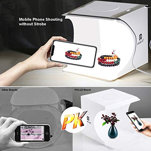 Mini Photo Studio Super Bright Photography Light Box Lightbox Portable Shooting Light Tent with 6 Colors Photography Backd...