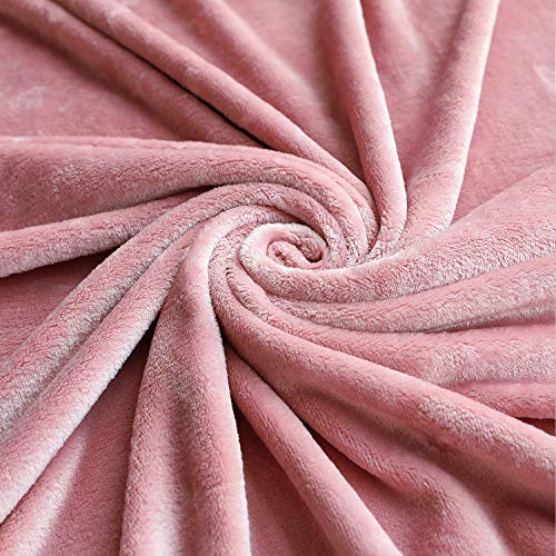 TASTHROW Large Flannel Fleece Throw Blanket, 50×70 Inch - Cozy Lightweight Thick Blanket - All Seasons Suitable for Women,...
