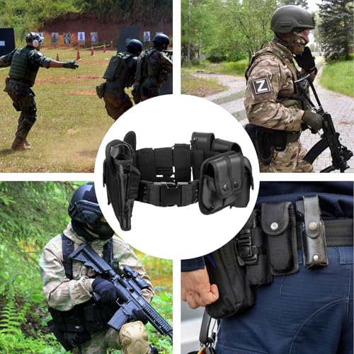 abcGoodefg Police Security Duty Belts Correctional Officers Ultility Cop Costume Belt Law Enforcement for Women Men Hunting