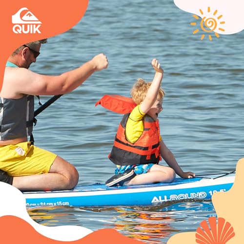 QUIKSILVER USCG Approved Life Jacket for Youth/Kids/Infant, Lightweight EPE Foam Type III PFD with Quick-Release Buckles, ...