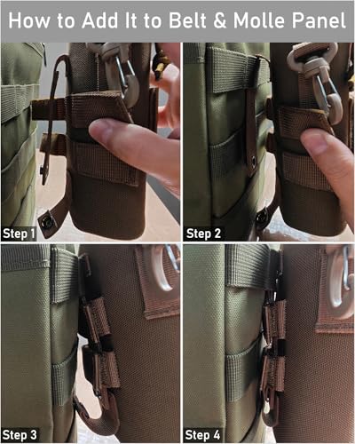 Lemubeane Tactical Molle Glasses Pouch Eyeglasses Hard Case Shockproof Sunglasses Carrying Case with Cleaning Cloth