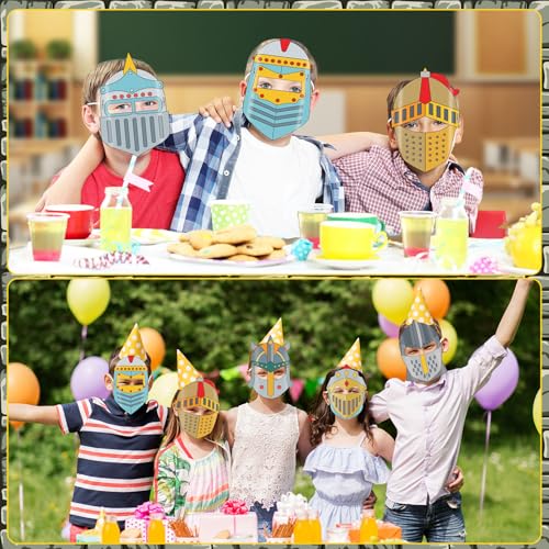 Lonfliness 36 Set Coloring Mask Craft for Kids Color Your Own DIY Kit Mask Crafts Helmet Craft for Fun Activities