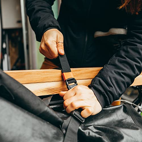 GEAR AID Utility Straps with Side-Release Buckle, Secure and Compress Camping, Biking, Hunting, Boating Gear, 3/4" Width, ...