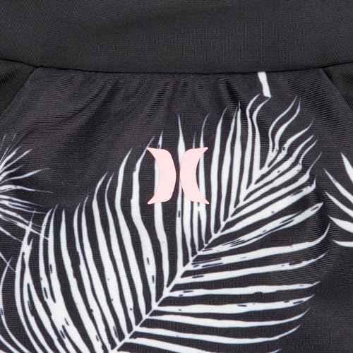 Hurley Girls Long Sleeve Rash Guard 2-Piece Swimsuit