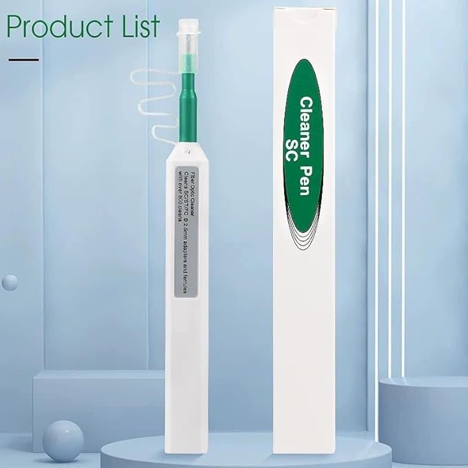Fiber Optic Connector Cleaning Pen,Fiber Optic Cleaner Pen for 2.5mm Ferrules SC,FC,ST,SC/APC and FC/APC,800+ Clean Times