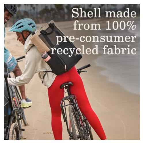 Coleman Now Backpack/Tote Bag Cooler, 20/24 Can Cooler with Leak-Proof Liner & Large Pocket Compartments, Made from 100% Recycled Fabric, Great for Moms, Weekends, Travel, Picnic, Beach, & More