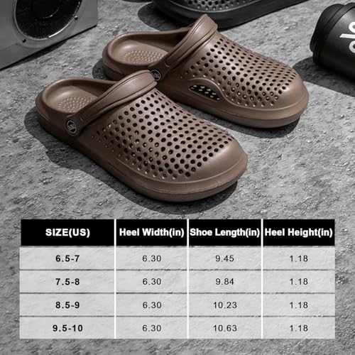Perforated Slip-On Shoes, Comfortable Clogs for Outdoor and Water Activities, Lightweight and Breathability Casual Sandals