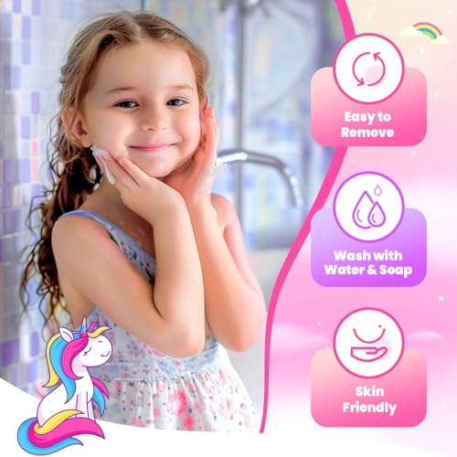 ULOVEME Kids Real Makeup Kit for Little Girls - Real, Non Toxic, Washable Make Up Toy - Umicorn Toys Gift for 3 4 5 6 7 8 ...