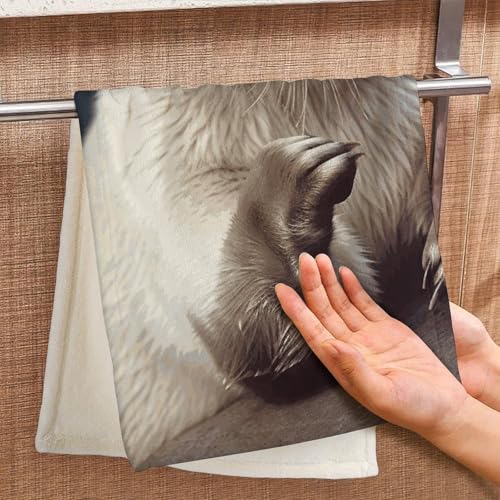 JTREHY White Otter Towel Soft Lightweight Microfiber Towel Highly Absorbent Quick Drying Towels Male and Female Premium Qu...