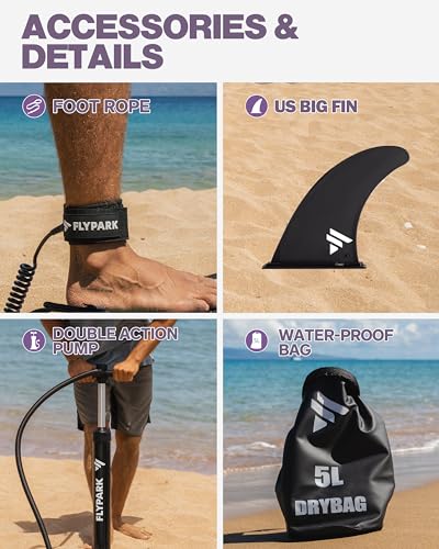 Flypark Standard&Family Bundles|11'x34 & 11'x35 Inflatable Stand Up Paddle Boards, All Accessories+2, 116L Backpack, Shoul...