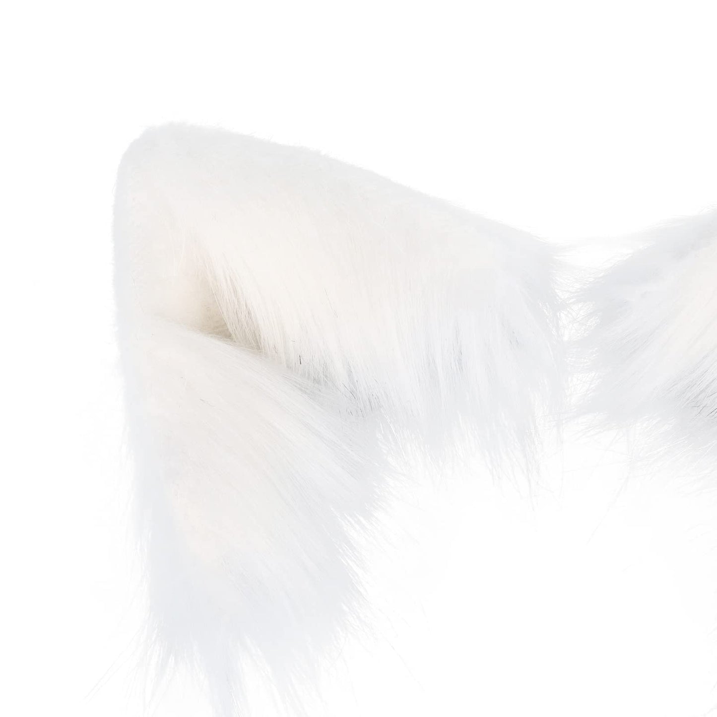 Cat Ears and Wolf Fox Animal Tail Cosplay Costume Faux Fur Hair Clip Headdress Halloween Leather Neck Chocker Set