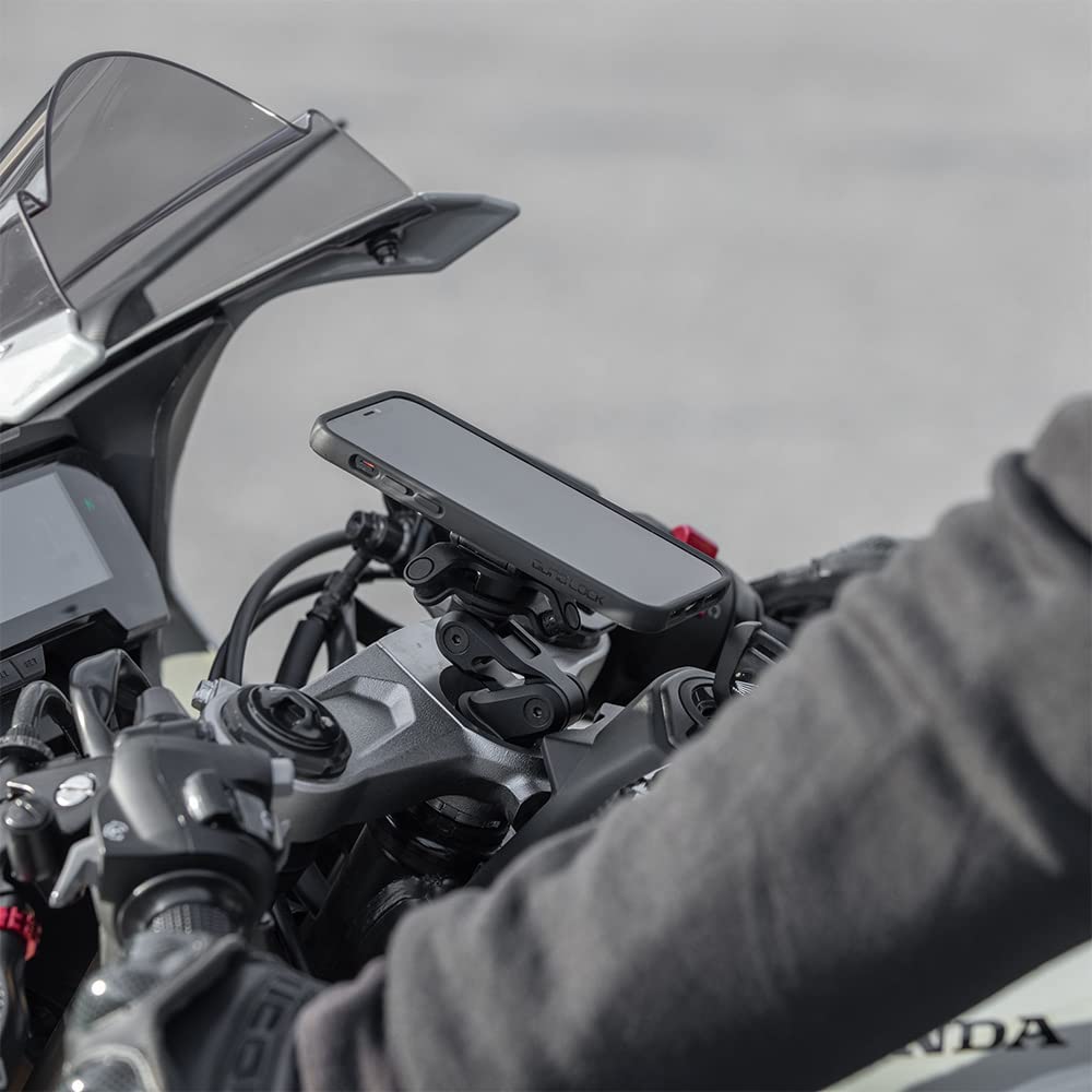 Quad Lock Motorcycle Fork Stem Mount Pro For Iphone And Samsung Galaxy Phones