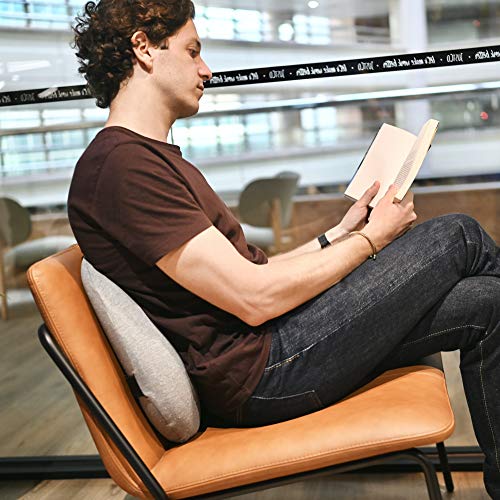 C CUSHION LAB Extra Dense Lumbar Pillow - Patented Ergonomic Multi-Region Firm Back Support for Lower Back Pain Relief - L...