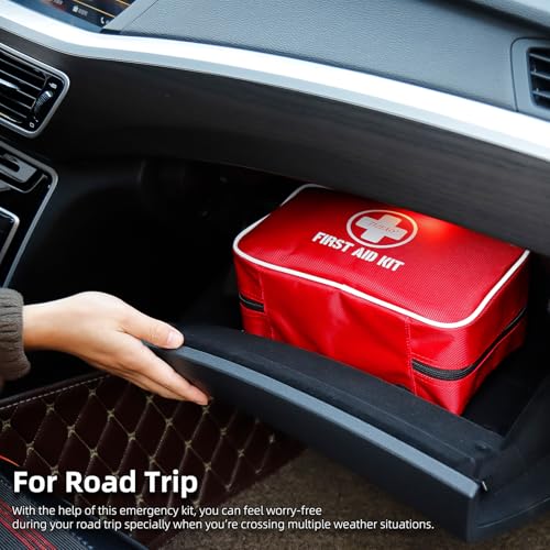 330 Piece First Aid Kit, Premium Waterproof Compact Trauma Medical Kits for Any Emergencies, Ideal for Home, Car, Travel, ...
