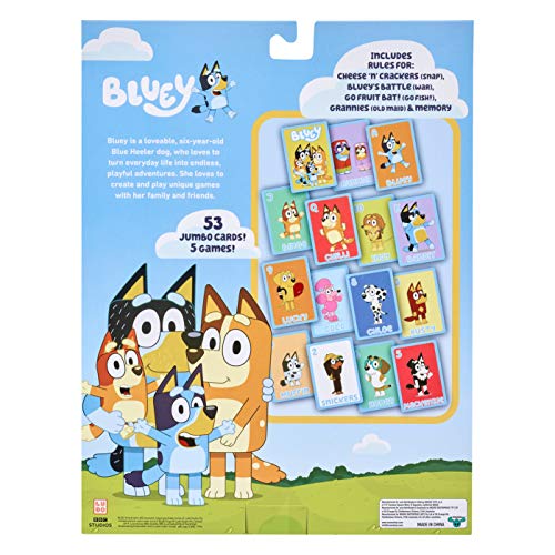 Bluey 5 in 1 Card Game Set, Multicolor (13032)
