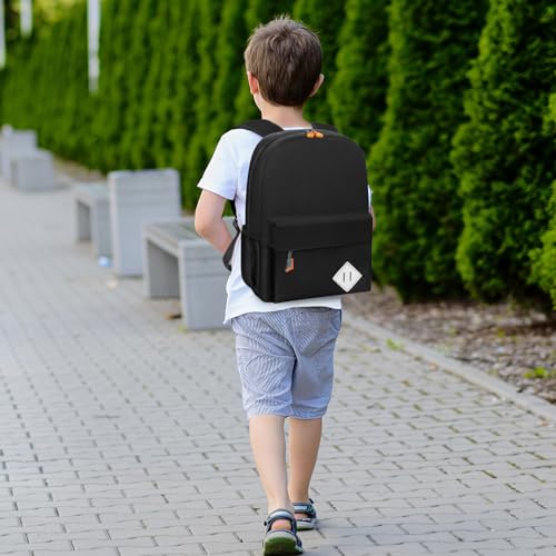 Little Kids Backpack for Girls Boys - Toddler Preschool Backpack School Bag Cute Kindergarten Backpack for Aged 3-6, Black