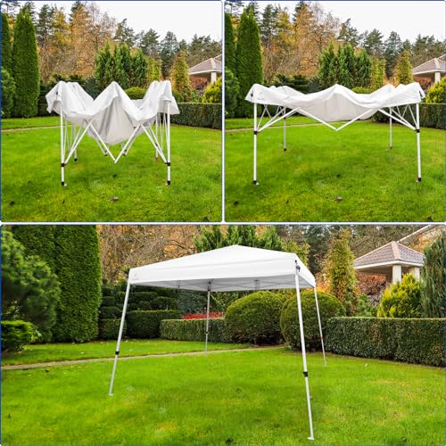 Abba Patio 10x10 Slant Leg Canopy Tent, Outside Canopy, Portable Commercial Canopies Shelter with Carry Bag, Waterproof U...