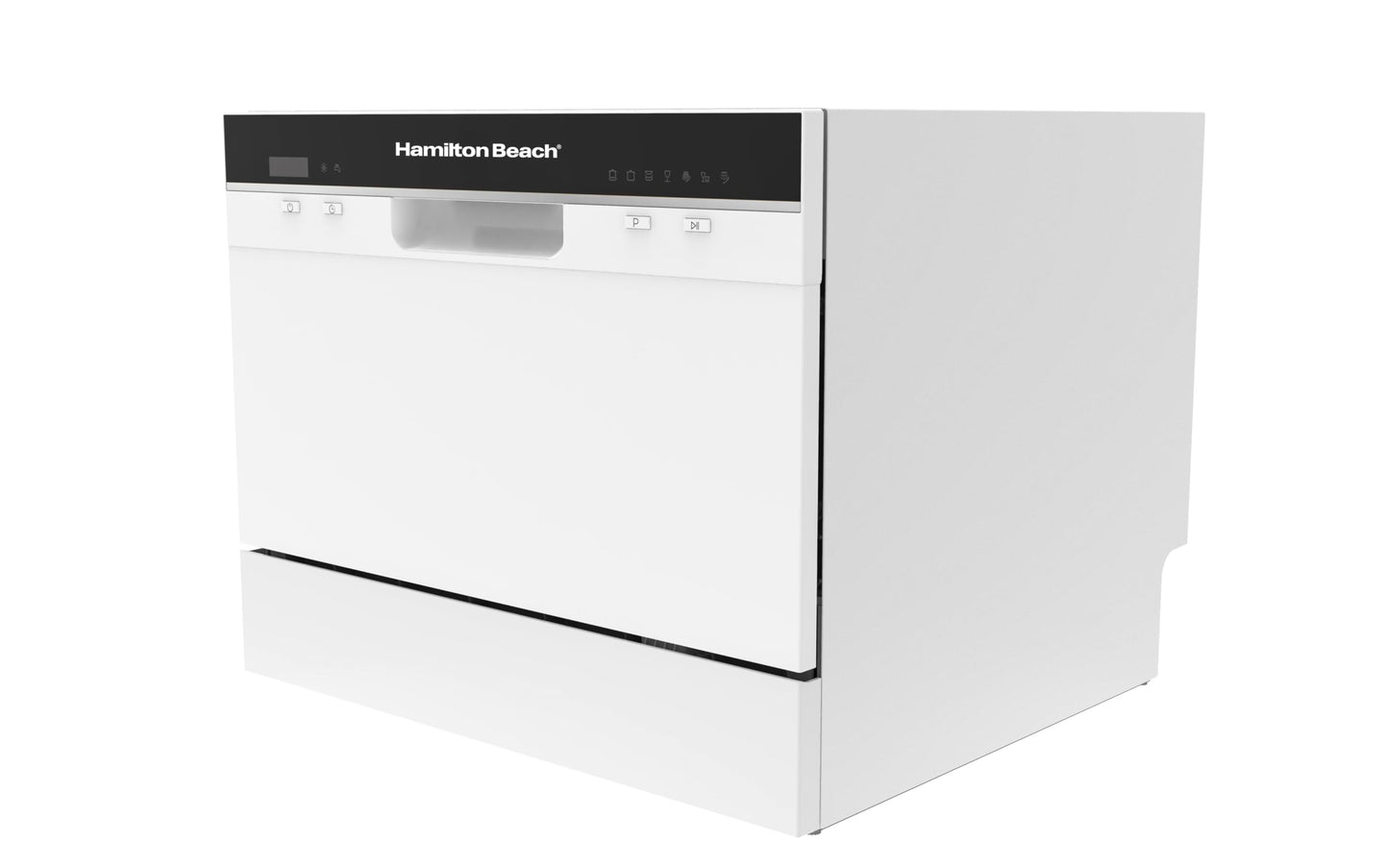 HAMILTON BEACH HBDW3208 RCA RDW3208 Counter Top Dishwasher, 6 Place Settings, Portable, White