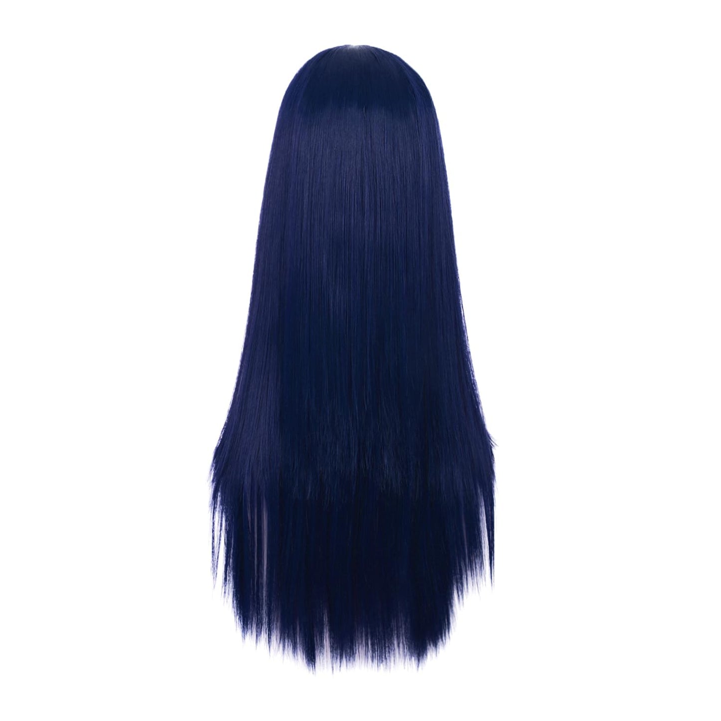 MapofBeauty 28 Inch/70 cm Women Special Long Straight Synthetic Wig (Midnight Blue)