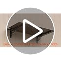 GOYLSER Wall Mounted Folding Kitchen Table Desk for Small Spaces Saving, Natural Wood Fold Down Laundry Wall Table, Wall F...