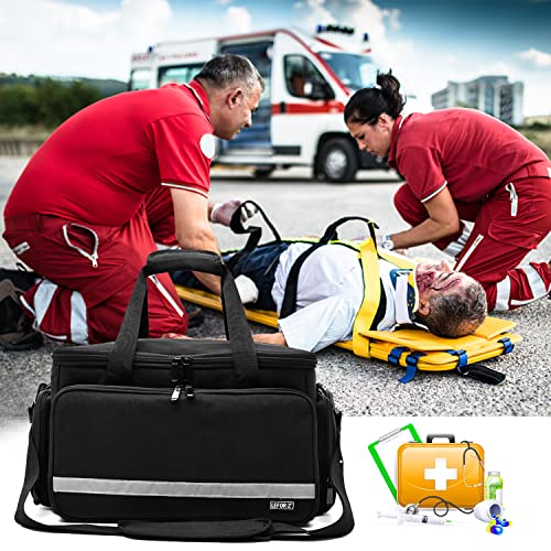 LEFOR·Z Home Health Nurse Bag Medical Bag Empty First Aid Storage with Detachable Divider Medical Supplies Bag for Nursing...