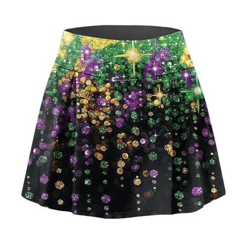 Carnival Skirts for Women Carnival Outfit Stretchy Elastic High Waisted Shorts Skirt for Carnival Parades Activities