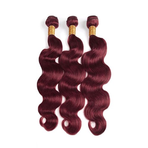Condescension Bundles Human Hair 20 22 24" inch Burgundy 99J Body Wave Human Hair Bundles Wine Red Burgundy Unprocessed Quick Weave for Black Women