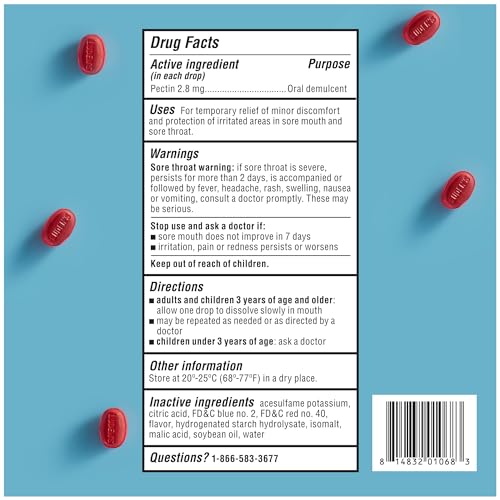 Ludens Sore Throat Drops, for Minor Sore Throat Relief, Sugar Free Wild Cherry, 75 Count (Pack of 4)