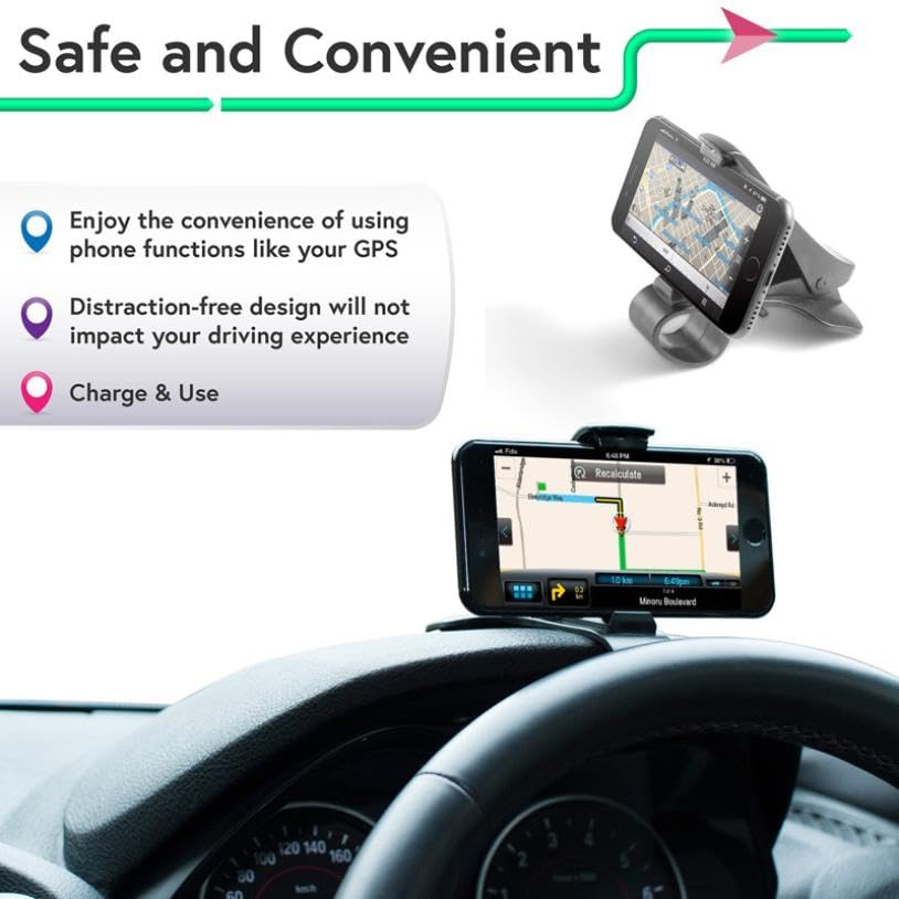 Car Mount Dash Non-Slip Compatible with Motorola Razr Ultra (2025), Holder Cradle Stand Dock Dashboard