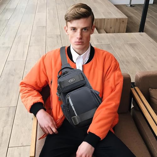 Tactical Crossbody Bag for Men Convenient Outdoor Shoulder Bag Large Capacity Crossbody Bags Leisure Backpack