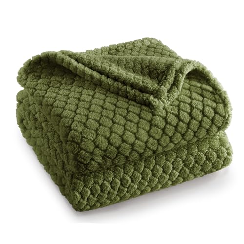 Exclusivo Mezcla Fleece Throw Blanket for Couch, Soft Warm Throw Blanket for Fall Winter, Cozy and Lightweight Decorative ...