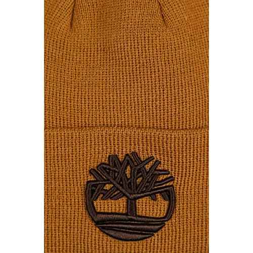 Timberland Mens Reversible Logo Jacquard Beanie