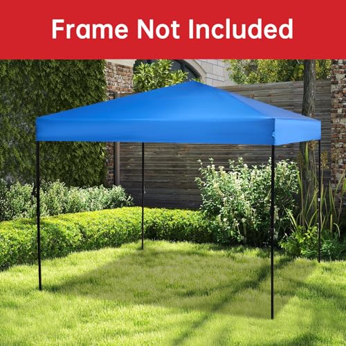 10×10 Canopy Replacement Top, Pop Up Canopy Replacement Tent Cover for Straight Leg Frame, Waterproof Canopy Top Cover for...