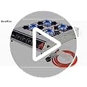 BESTFIRE 4 Burner Propane Gas Stove 40,000 BTU Stainless Steel Cooktop with Enamel Pan Support, Electronic Ignition, Regul...