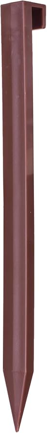 Landscape Edging Spikes, 12 Pcs 10 Inch Garden Stakes Anchoring Spikes for Paver Edging, Weed Barriers, Turf, Tent, Weed Barrier, Timber, Carpentry, Tent etc. (12, Brown)