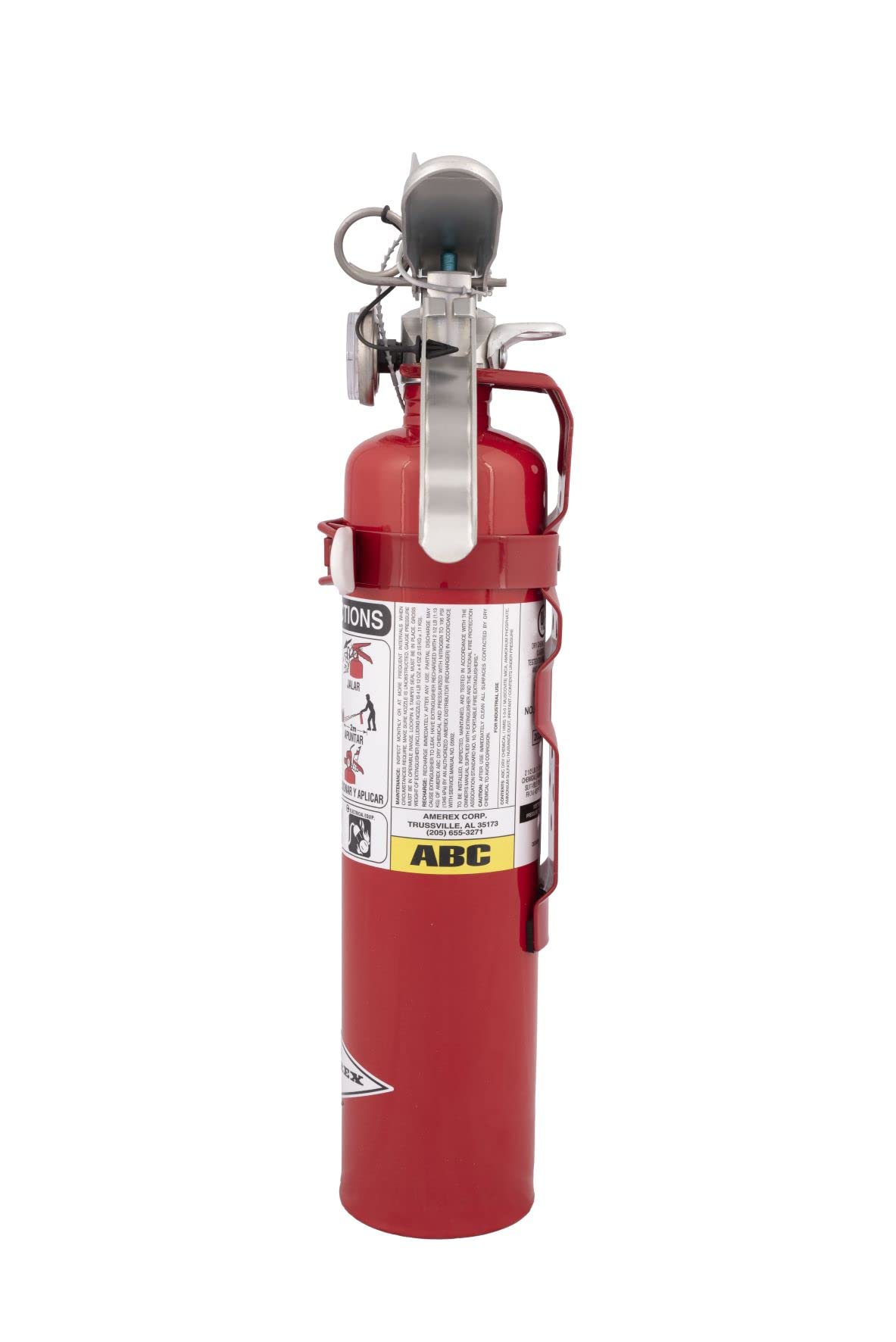 Amerex B417T 2.5 lbs ABC Dry Chemical Fire Extinguisher with Wall Bracket