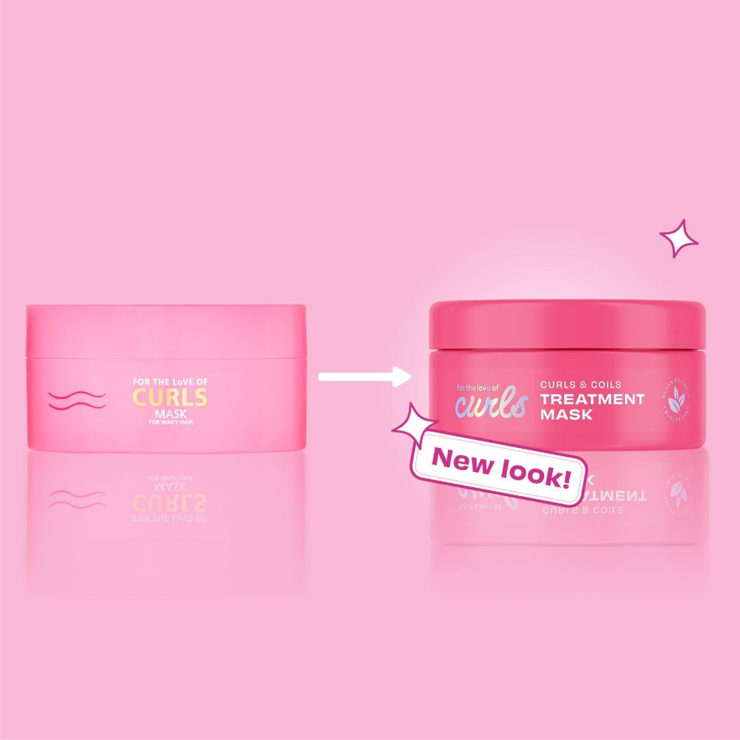 Lee Stafford Curls & Coils Hair Mask | For the Love of Curls - Intensive 3A-4C Treatment Mask for Curly & Coily Hair, Smooths, H