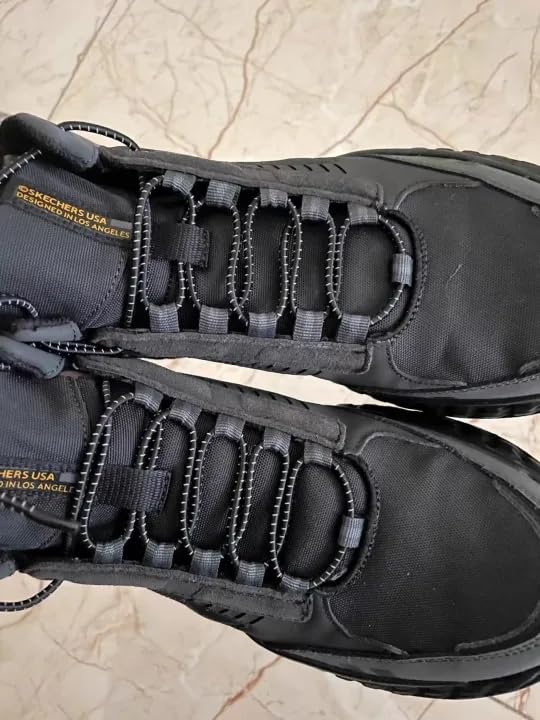2 Pairs Auto-Lock Elastic Shoelaces, 47 Inches Hands-Free Laces for Running Shoes, Hiking Boots