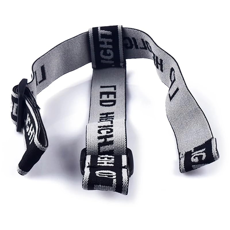 RecDec 4 Pack Headlamp Strap Replacement Headband Head Lamp Elastic Head Band Belt for LED Headlamps Flashlight Rechargeab...