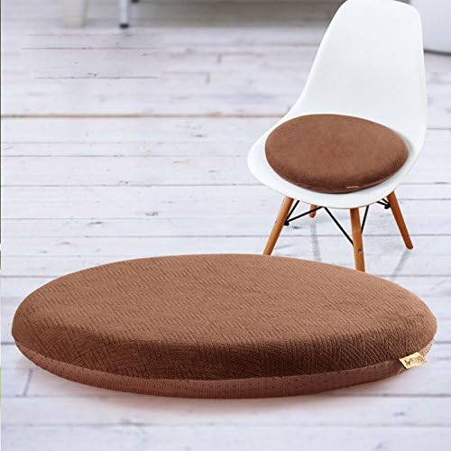 Sigmat Memory Foam Seat Cushion Anti-Slip Soft Round Stool Cushion Chair Pad 20 Inch Purple