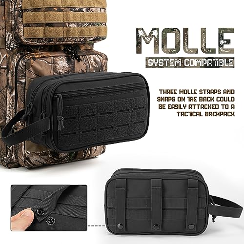 QT&QY 45L Tactical backpack & Tactical Toiletry Bag