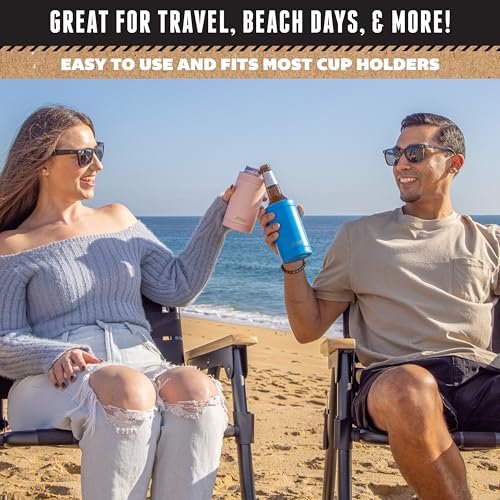 DUALIE 3 in 1 Insulated Can Cooler - 15+ Colors - Universal Size for 12 oz Cans, Slim Cans, and Bottles