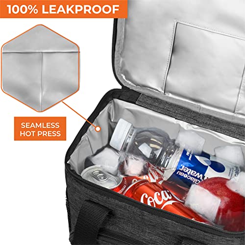OPUX Soft Cooler Bag, Insulated Collapsible Lunch Cooler Bag for Men Work Camping Beach Travel, Portable Soft Sided Leakpr...