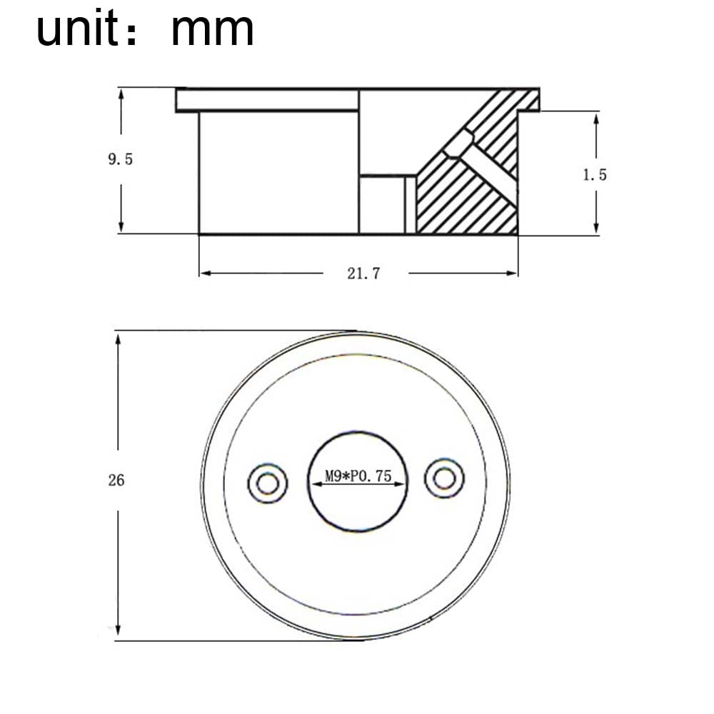 1/4 Output Jack Round Cup Plate Socket For Fender Telecaster Electric Guitar Accessory (Gold)