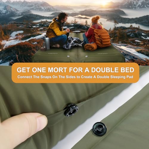 Origem Self Inflating Sleeping Pad for Camping, 5.5 Inch Ultra-Thick Camping Mat with Built-in Pump, Outdoor Ultralight Sl...